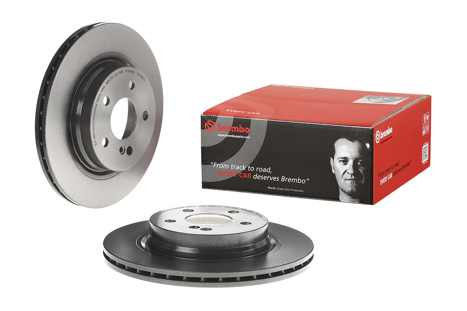 Brembo Premium UV Coated Brake Rotors 09.A760.11