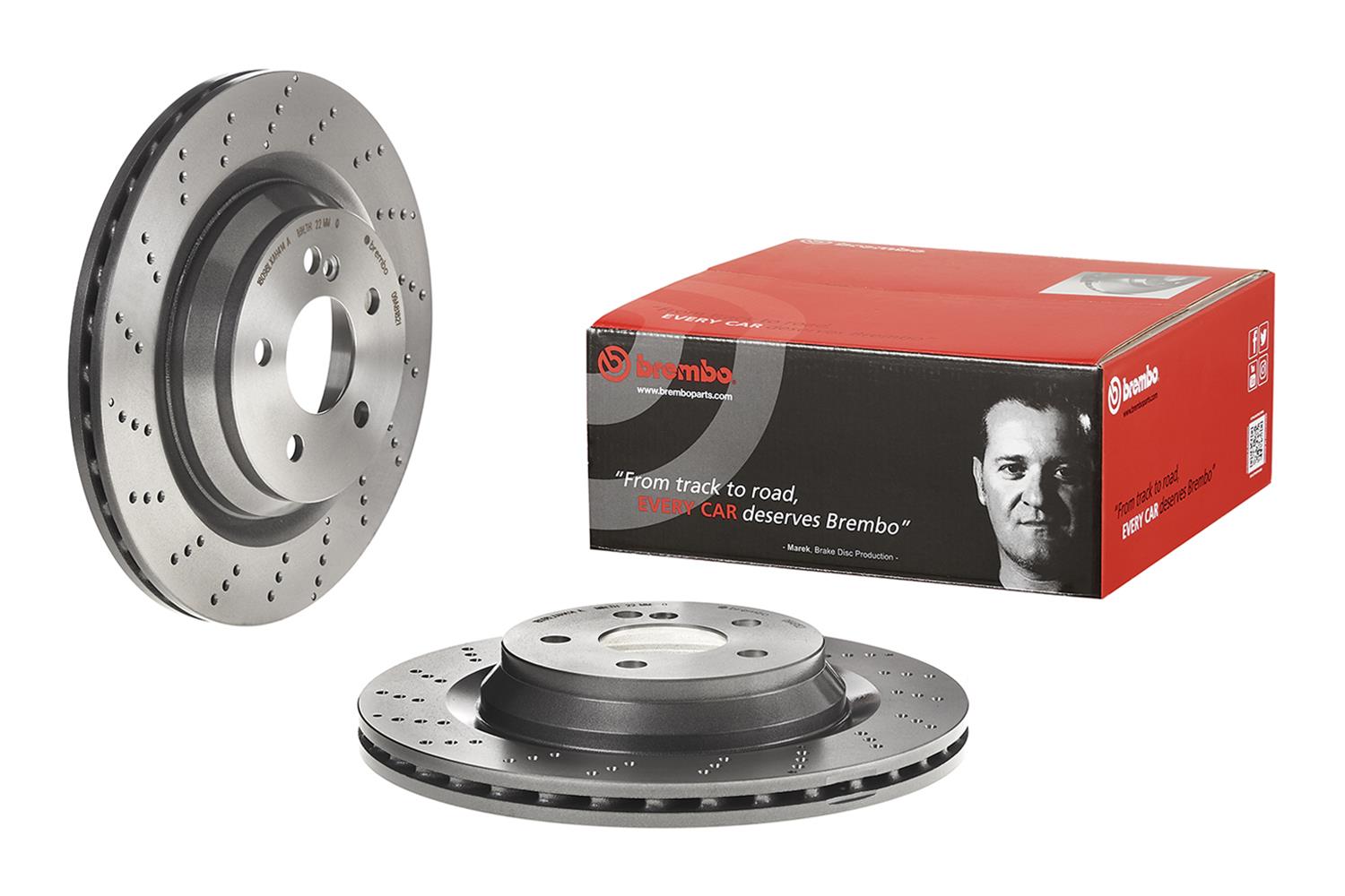 Brembo Premium UV Coated Brake Rotors 09.A818.21