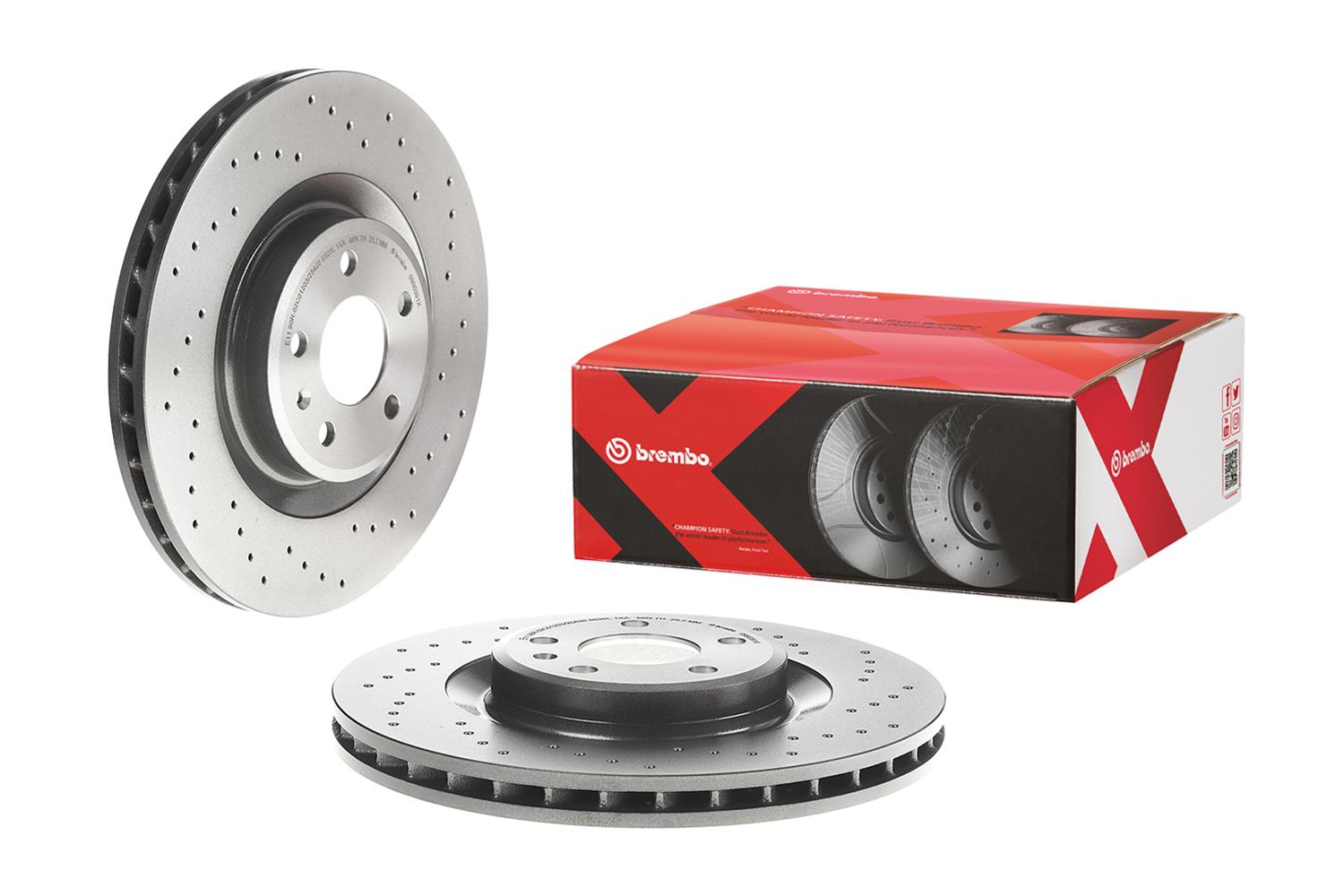 Brembo Premium UV Coated Brake Rotors 09.B039.1X