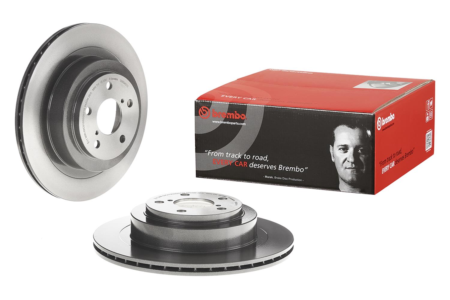 Brembo Premium UV Coated Brake Rotors 09.B041.11