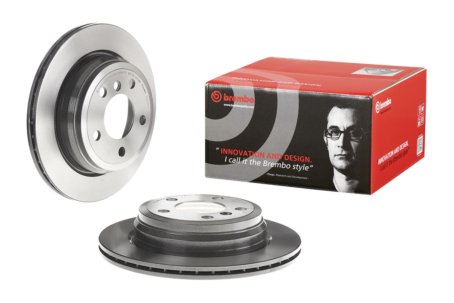 Brembo Premium UV Coated Brake Rotors 09.B338.11