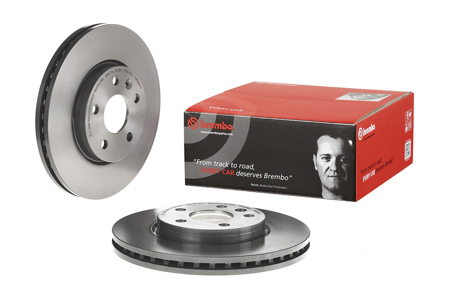 Brembo Premium UV Coated Brake Rotors 09.B355.11
