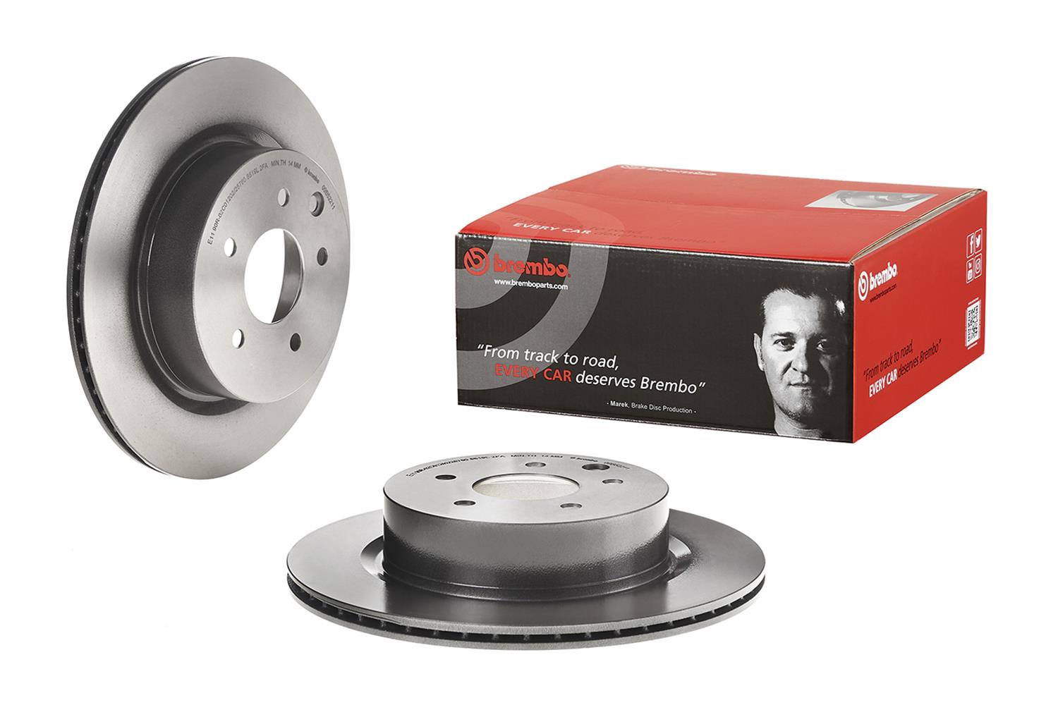 Brembo Premium UV Coated Brake Rotors 09.B522.11