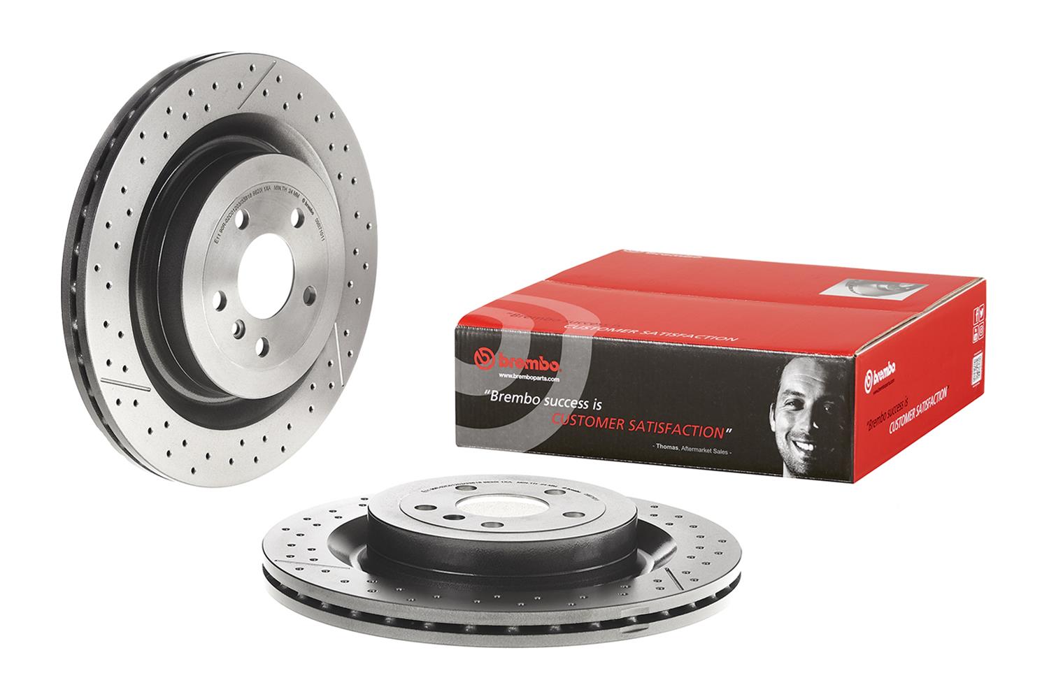 Brembo Premium UV Coated Brake Rotors 09.B710.11
