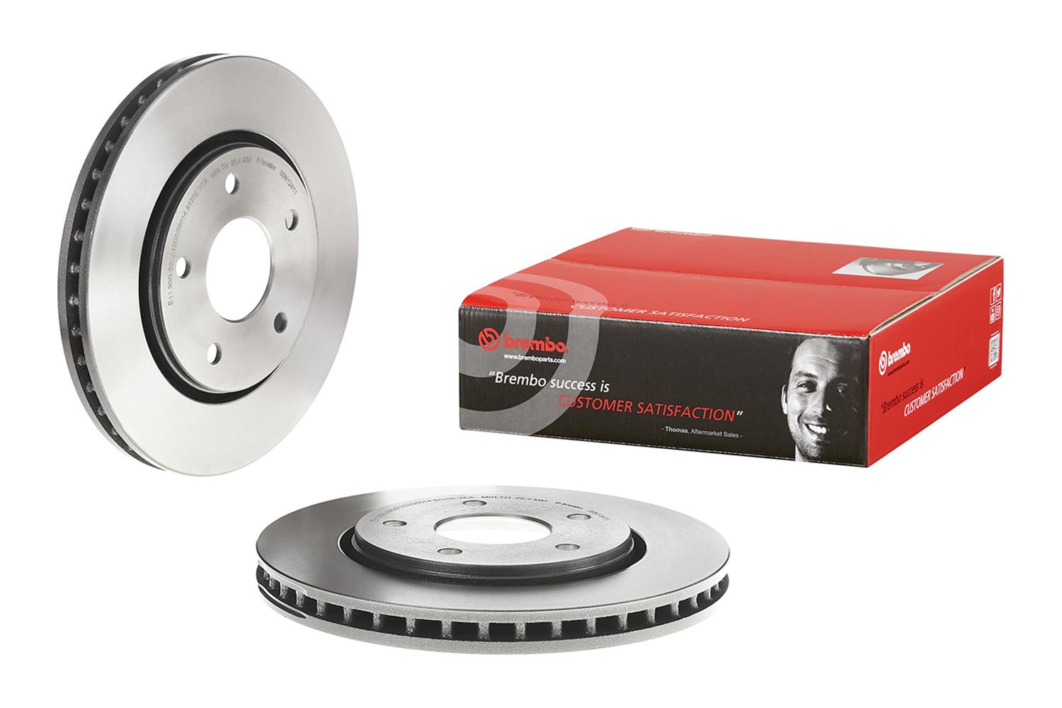 Brembo Premium UV Coated Brake Rotors 09.N124.11