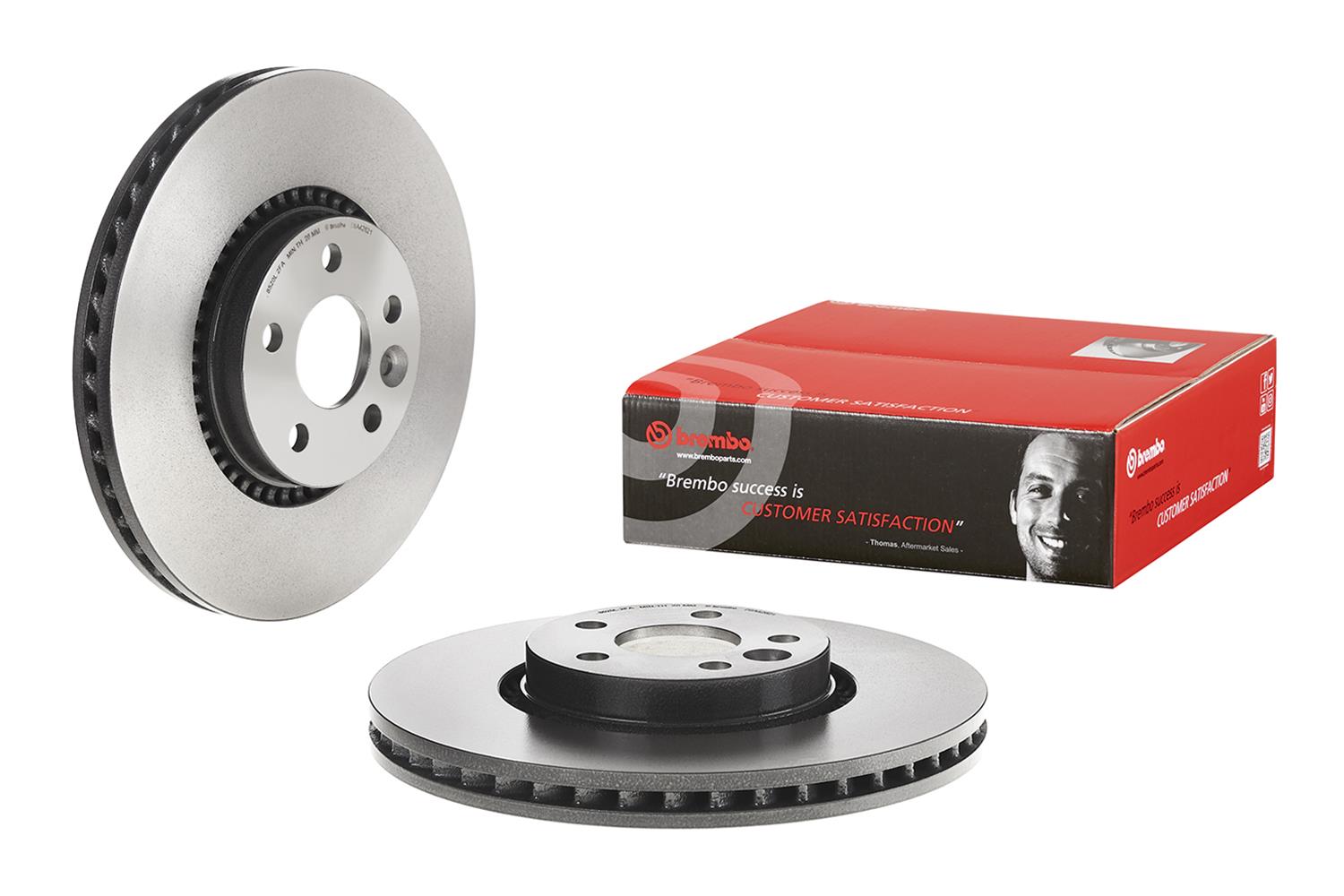 Brembo Premium UV Coated Brake Rotors 09A42621