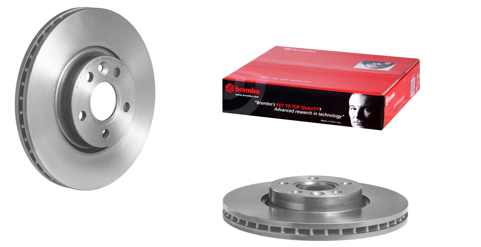 Brembo Premium UV Coated Brake Rotors 09A42731