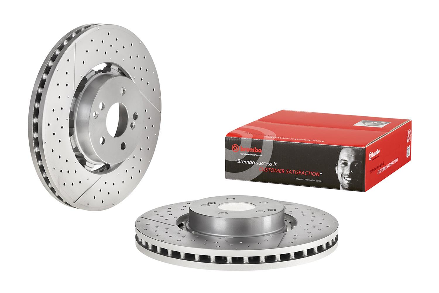 Brembo Premium UV Coated Brake Rotors 09A94533
