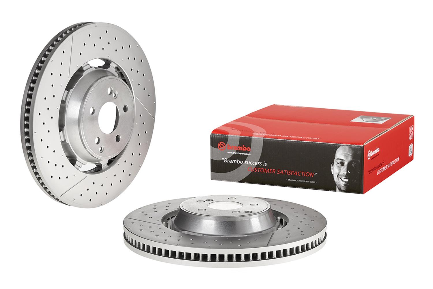 Brembo Premium UV Coated Brake Rotors 09B84833