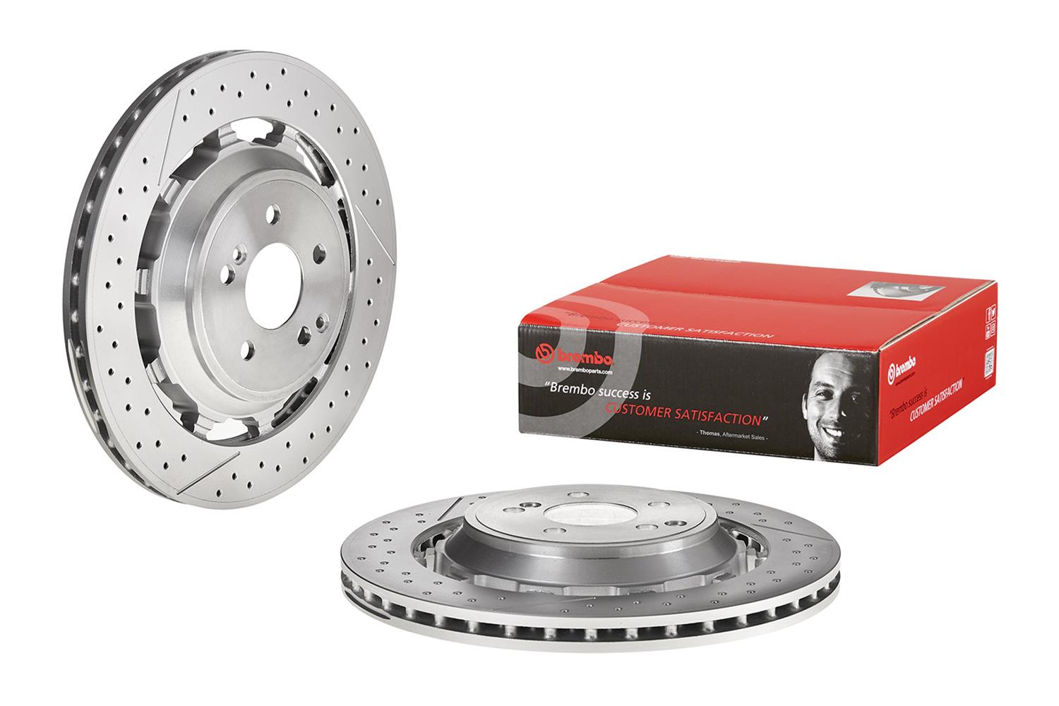 Brembo Premium UV Coated Brake Rotors 09C12833