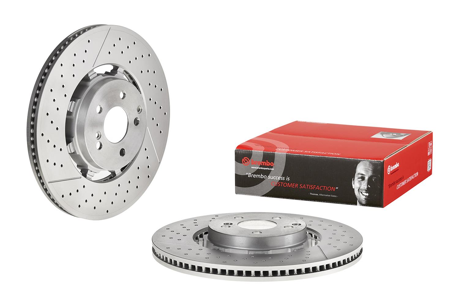 Brembo Premium UV Coated Brake Rotors 09C82633