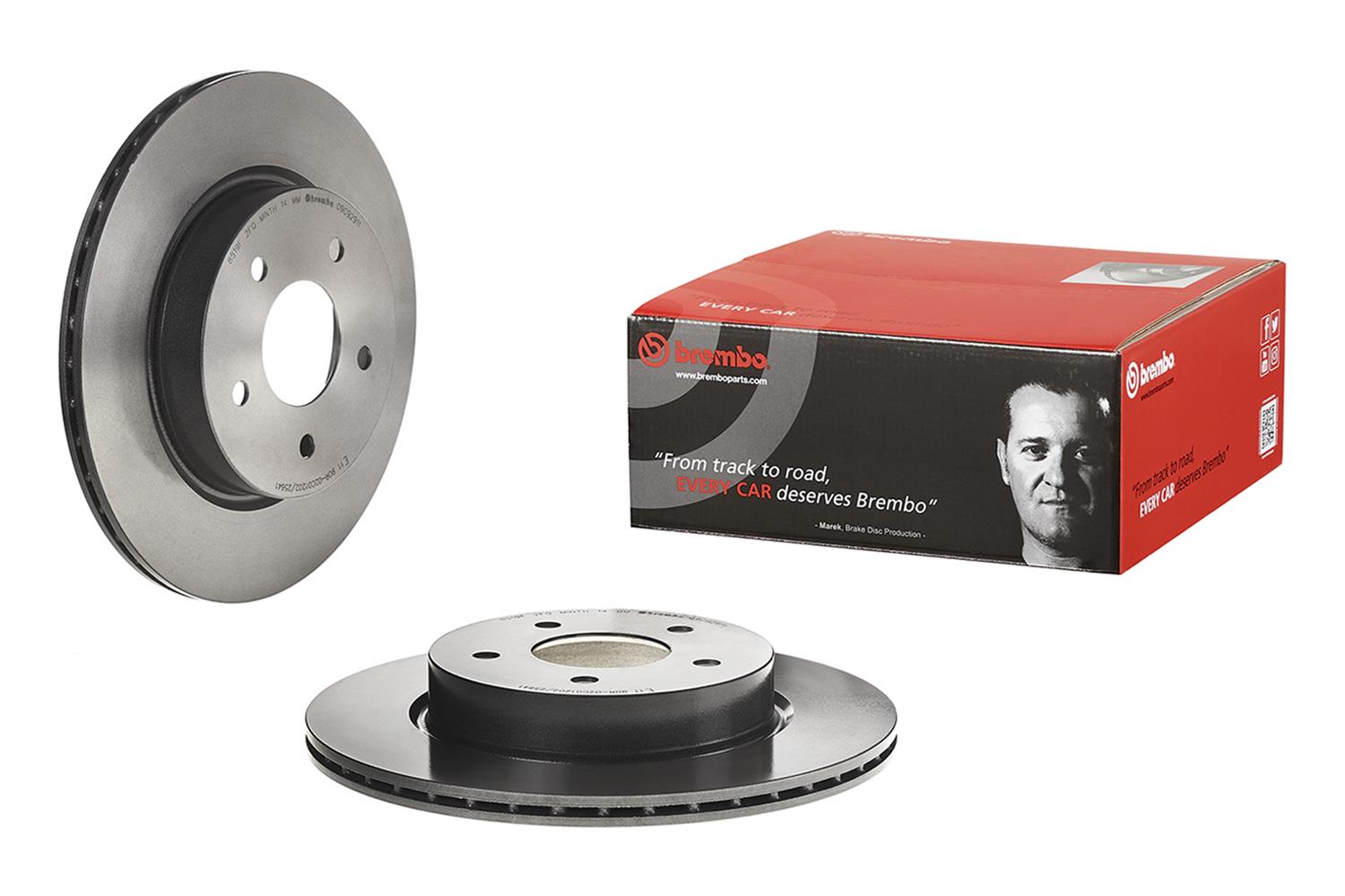 Brembo Premium UV Coated Brake Rotors 09C92911