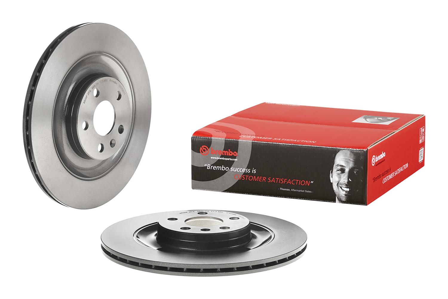 Brembo Premium UV Coated Brake Rotors 09C93911
