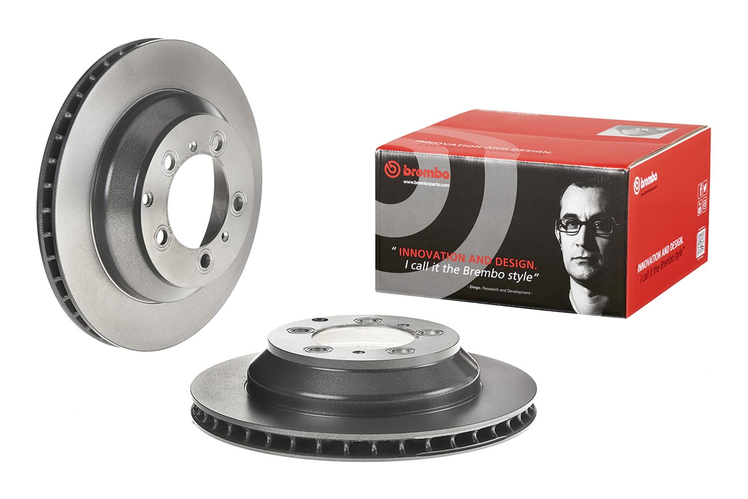 Brembo Premium UV Coated Brake Rotors 09C98821