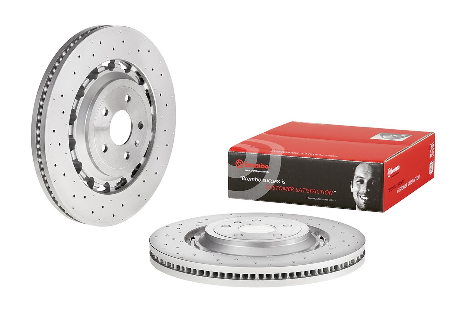 Brembo Premium UV Coated Brake Rotors 09D17443