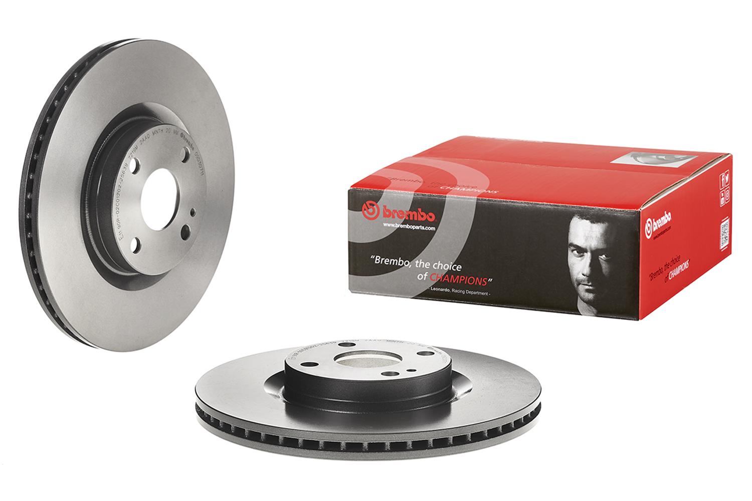 Brembo Premium UV Coated Brake Rotors 09D30711