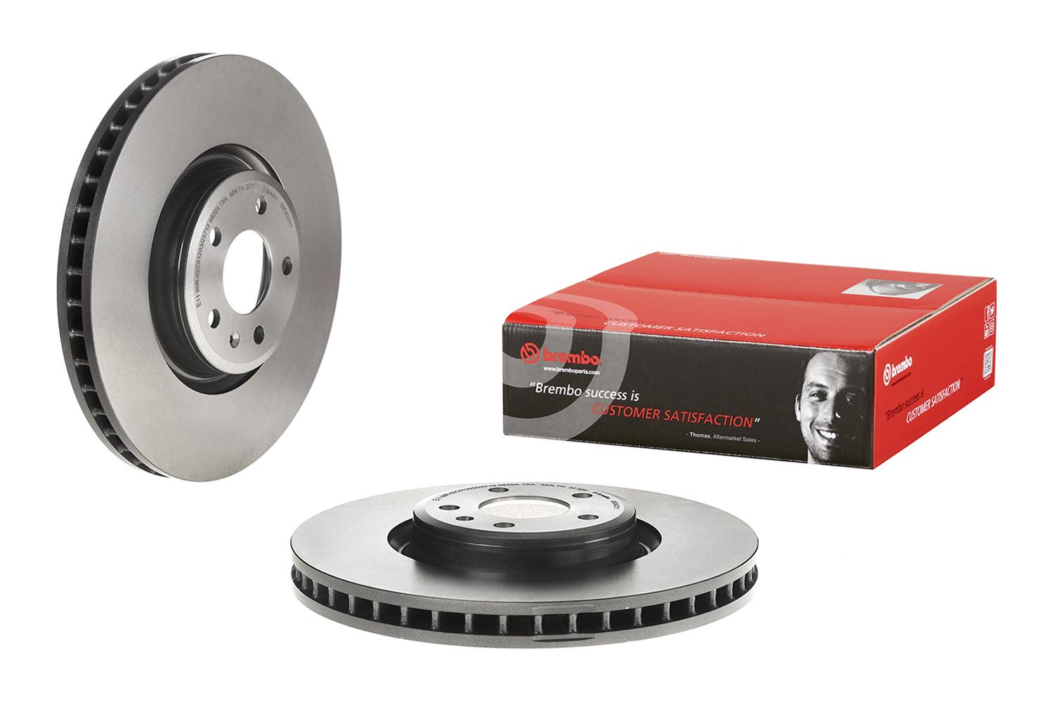 Brembo Premium UV Coated Brake Rotors 09D42311