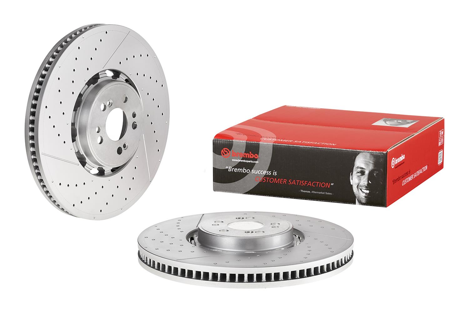 Brembo Premium UV Coated Brake Rotors 09D60143