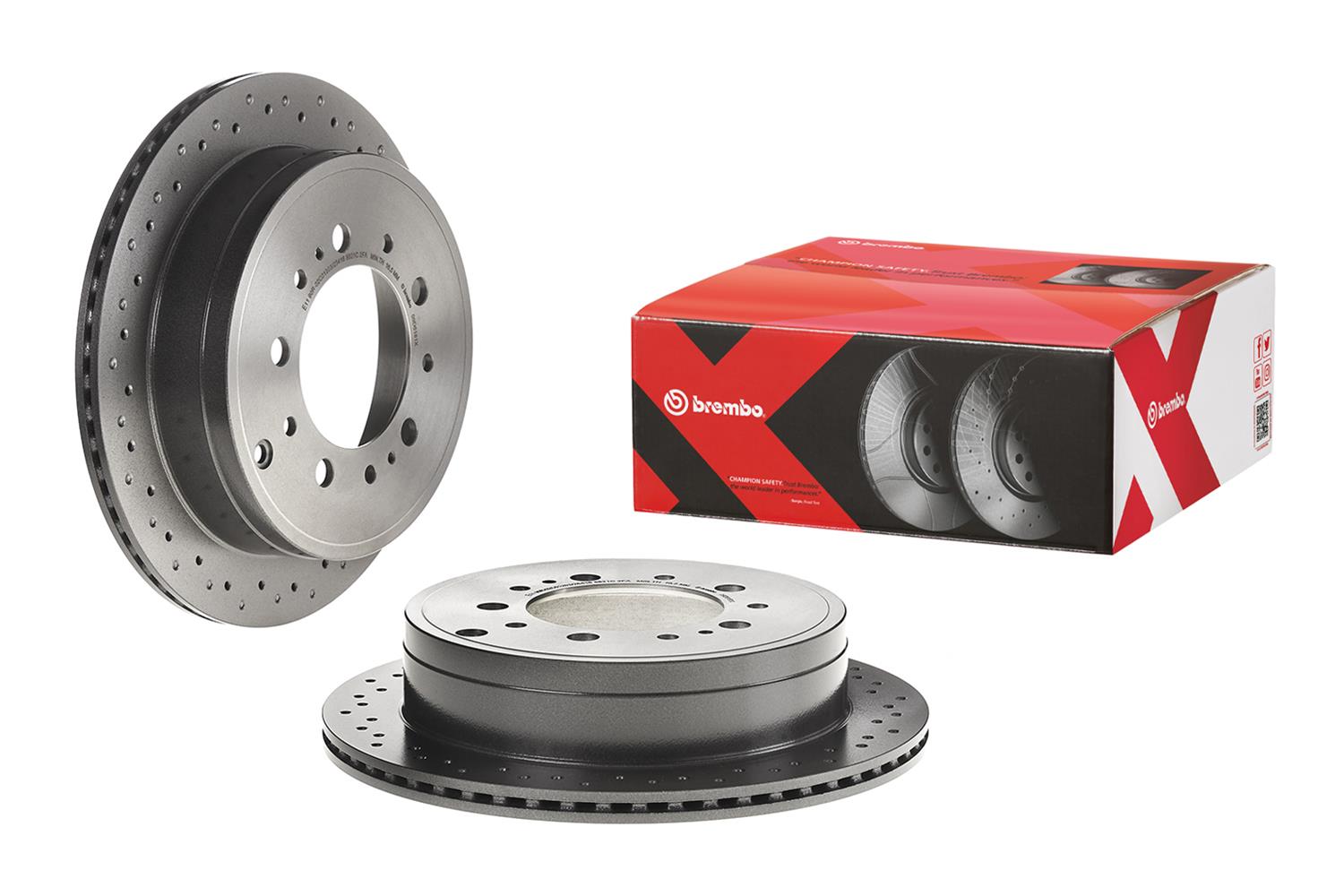 Brembo Premium UV Coated Brake Rotors 09D6181X