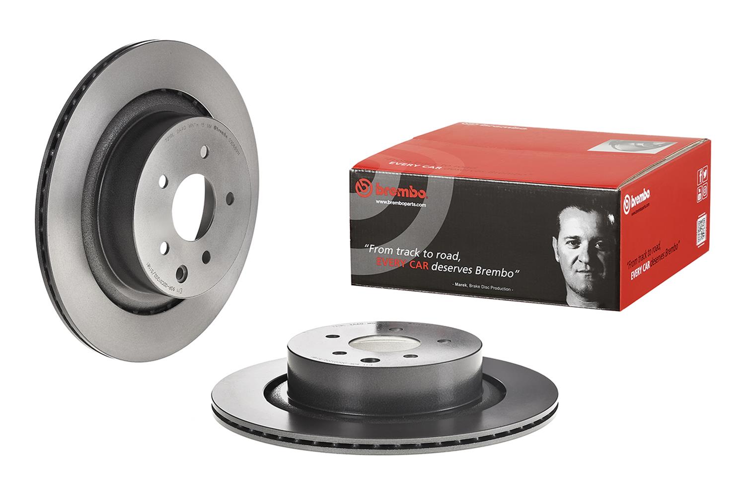 Brembo Premium UV Coated Brake Rotors 09D68911