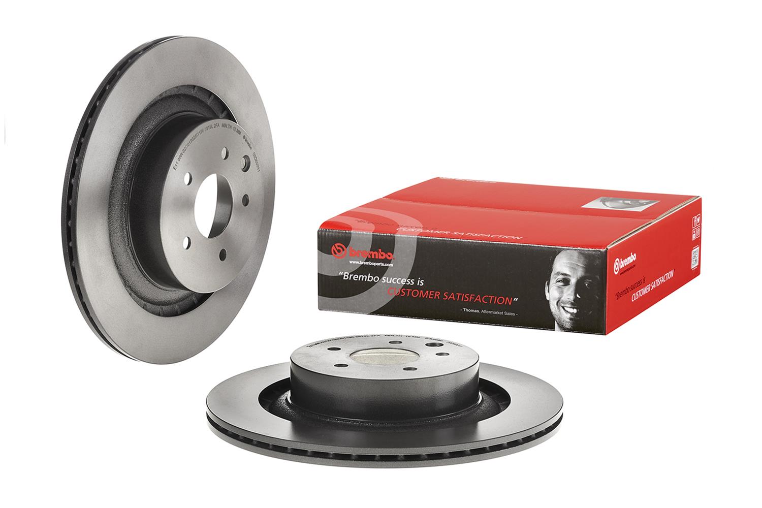 Brembo Premium UV Coated Brake Rotors 09D69011