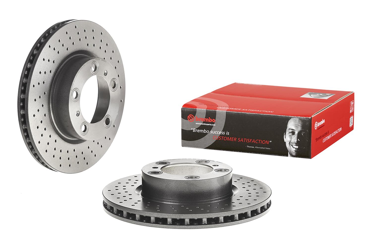Brembo Premium UV Coated Brake Rotors 09D80511