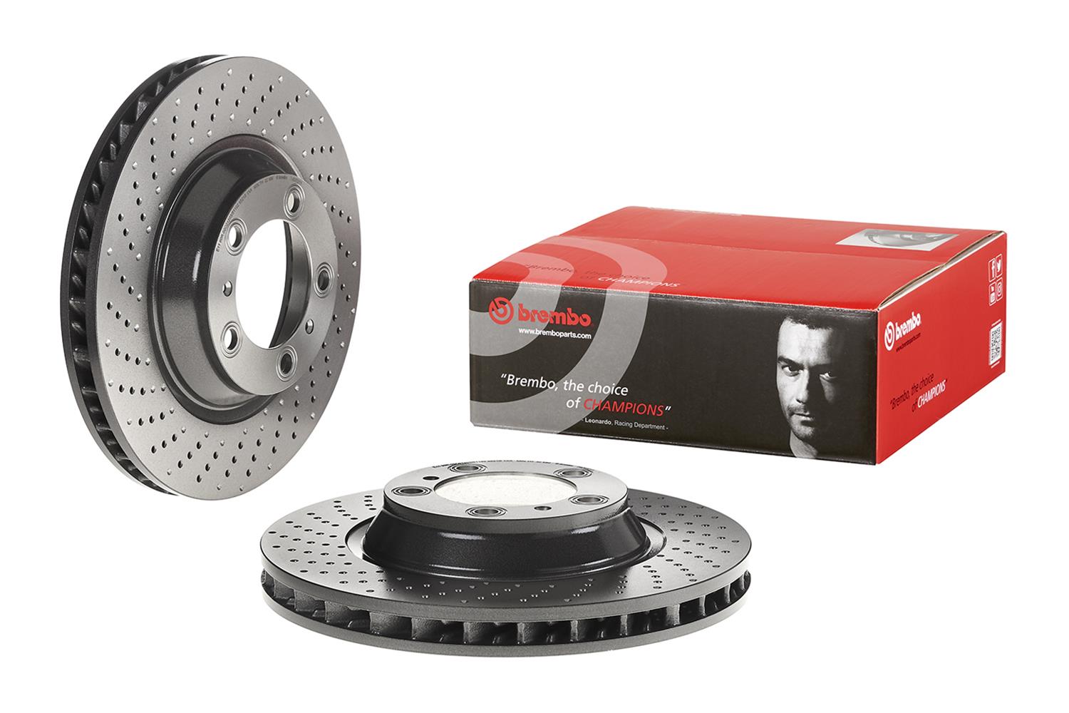 Brembo Premium UV Coated Brake Rotors 09D93211