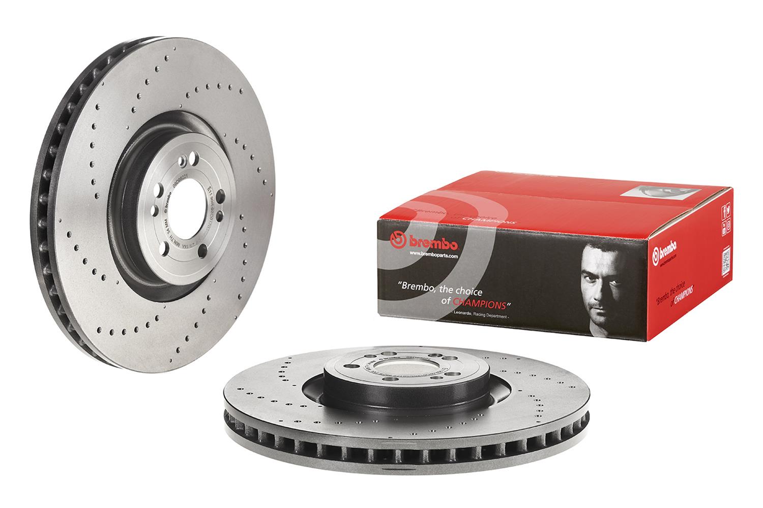 Brembo Premium UV Coated Brake Rotors 09D98221