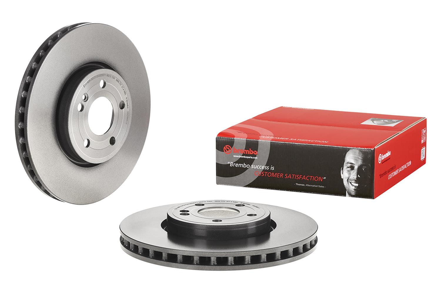 Brembo Premium UV Coated Brake Rotors 09D98511