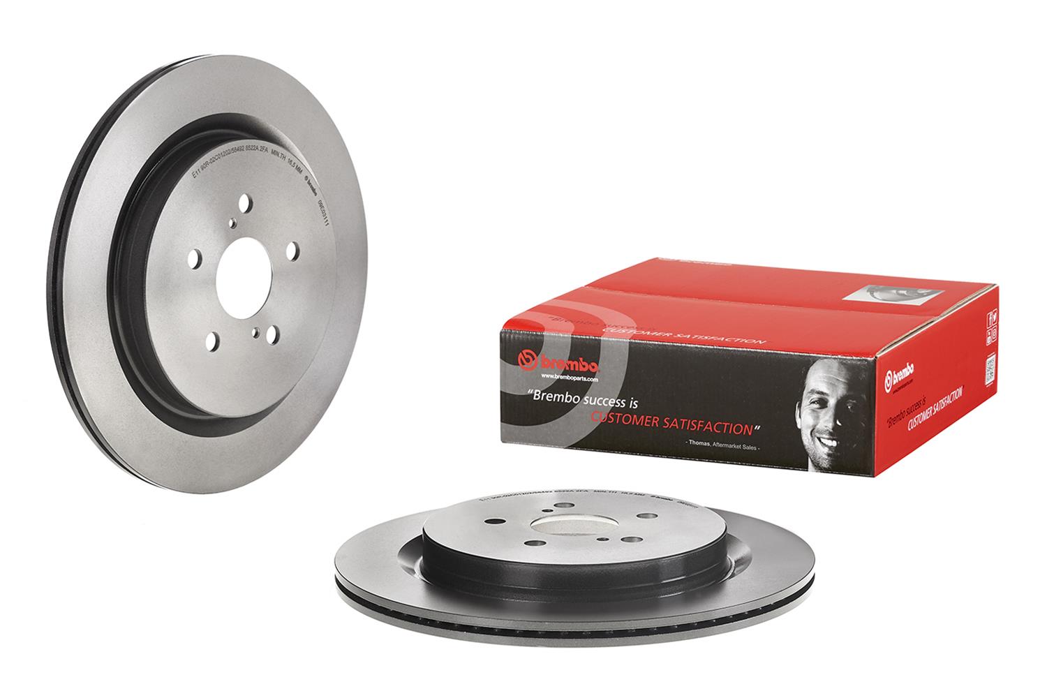 Brembo Premium UV Coated Brake Rotors 09E03111
