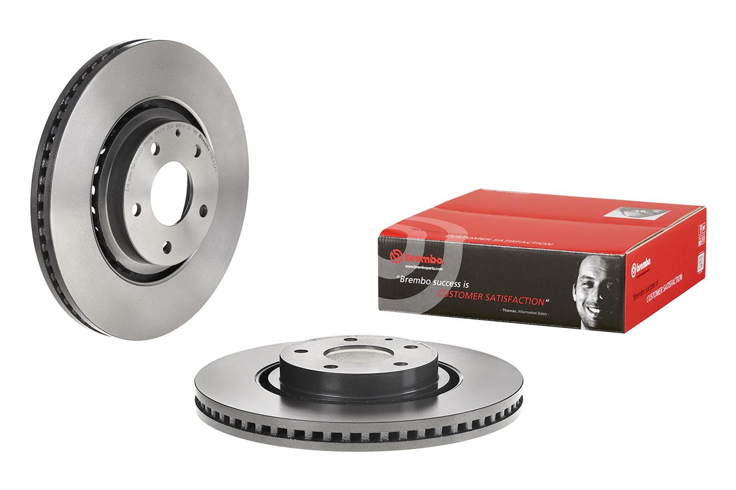 Brembo Premium UV Coated Brake Rotors 09E03411