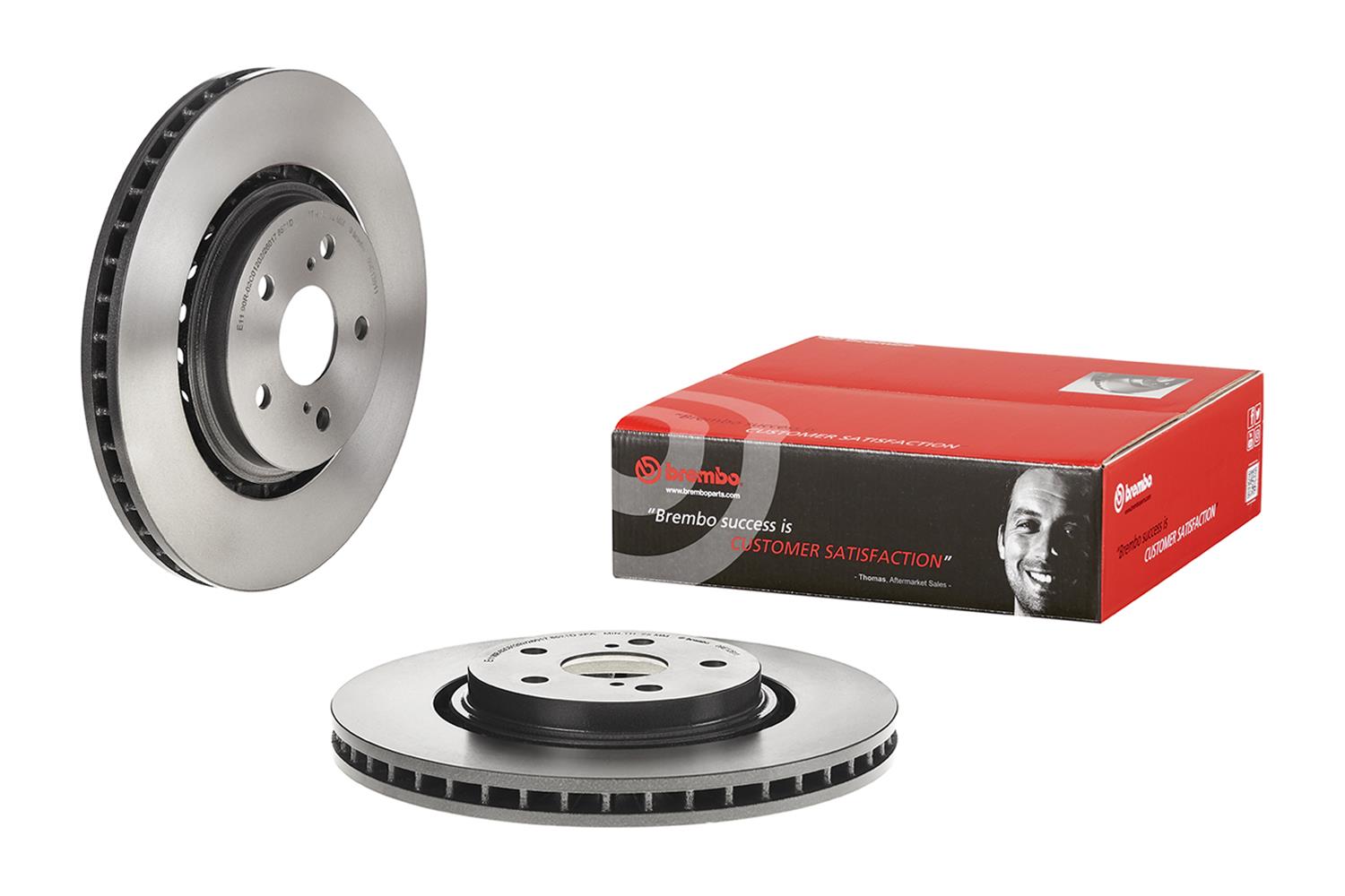 Brembo Premium UV Coated Brake Rotors 09E12611