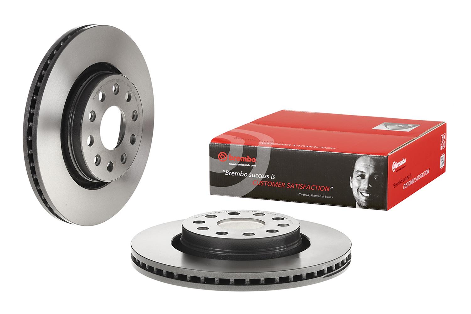 Brembo Premium UV Coated Brake Rotors 09E12711