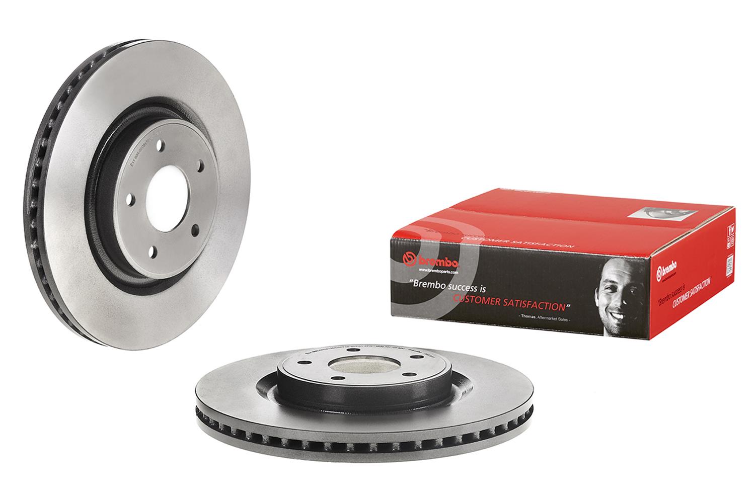 Brembo Premium UV Coated Brake Rotors 09E23511