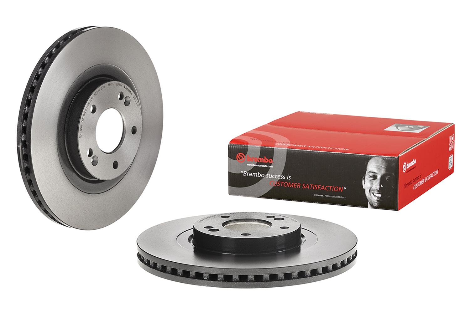 Brembo Premium UV Coated Brake Rotors 09E23711