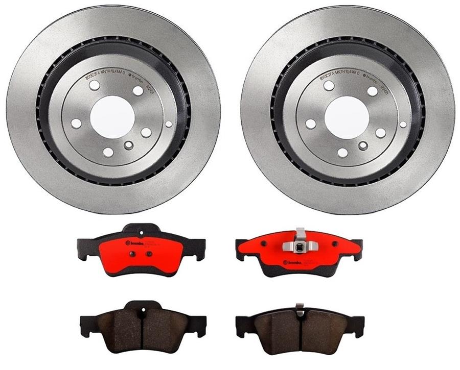 Brembo Disc Brake Pad and Rotor Kits KT00059