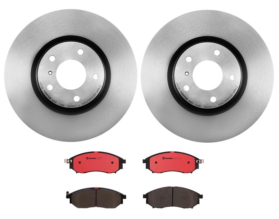 Brembo Disc Brake Pad and Rotor Kits KT00086