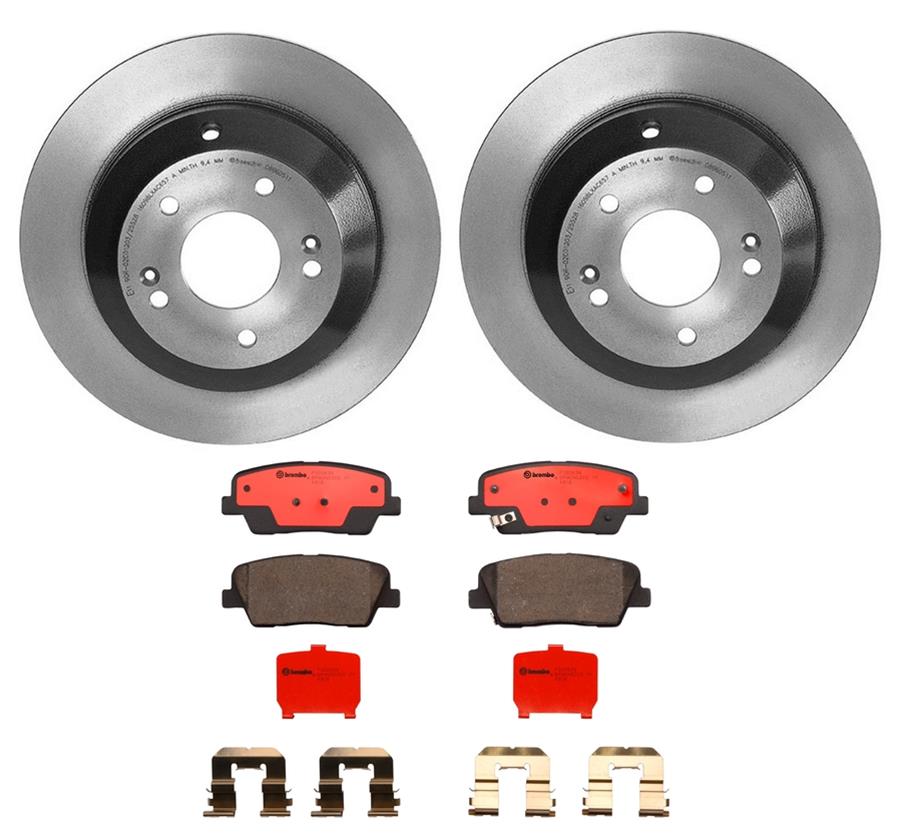 Brembo Disc Brake Pad and Rotor Kits KT00136