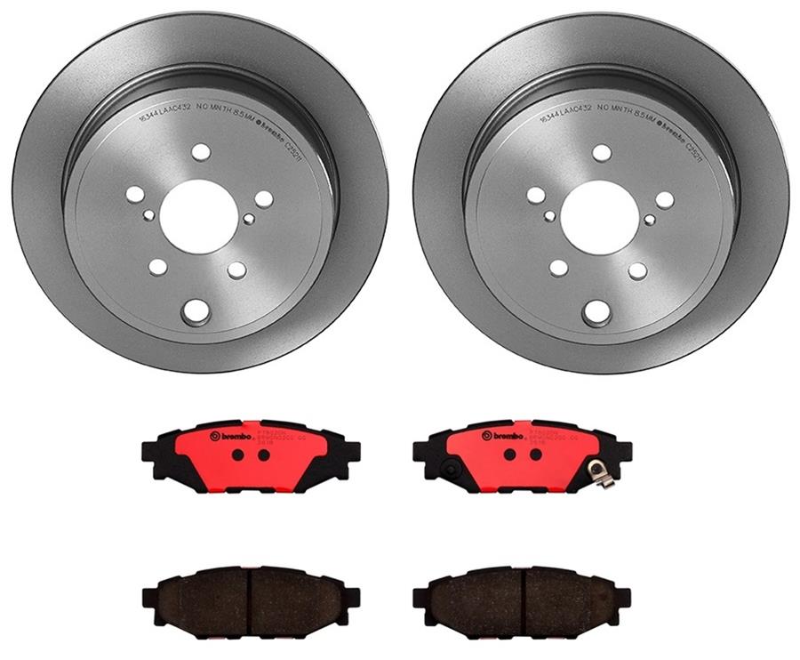 Brembo Disc Brake Pad and Rotor Kits KT00232