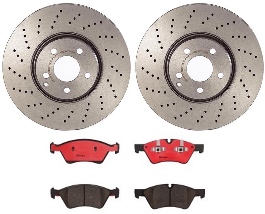 Brembo Disc Brake Pad and Rotor Kits KT00302