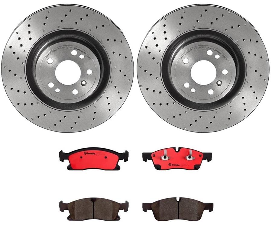 Brembo Disc Brake Pad and Rotor Kits KT00309