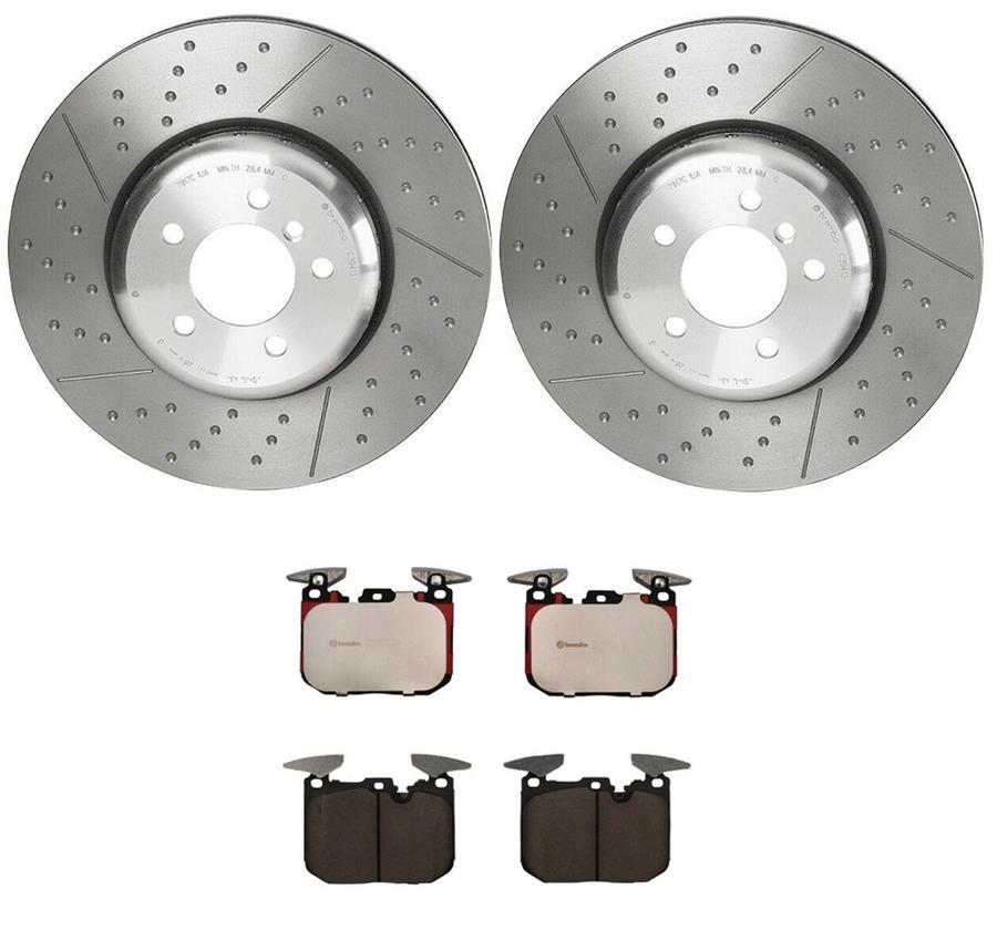 Brembo Disc Brake Pad and Rotor Kits KT00324