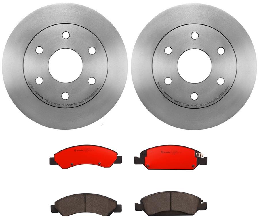 Brembo Disc Brake Pad and Rotor Kits KT00386