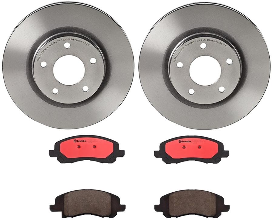 Brembo Disc Brake Pad and Rotor Kits KT00392