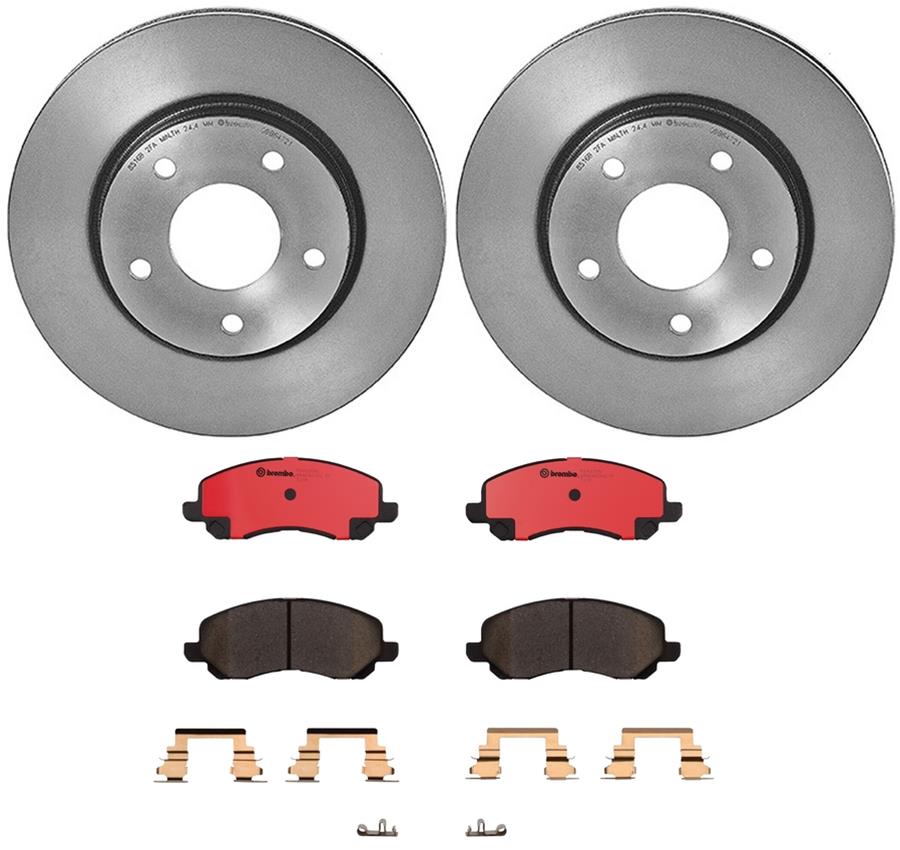 Brembo Disc Brake Pad and Rotor Kits KT00396