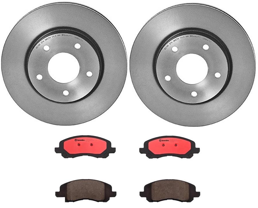 Brembo Disc Brake Pad and Rotor Kits KT00397