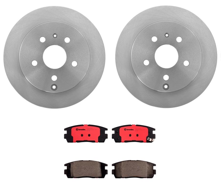 Brembo Disc Brake Pad and Rotor Kits KT00407