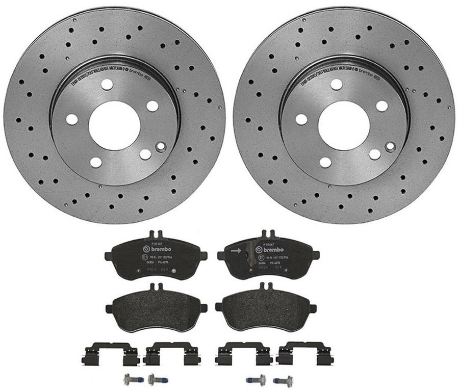 Brembo Disc Brake Pad and Rotor Kits KT04076