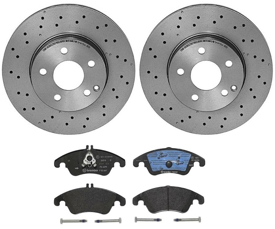 Brembo Disc Brake Pad and Rotor Kits KT04077
