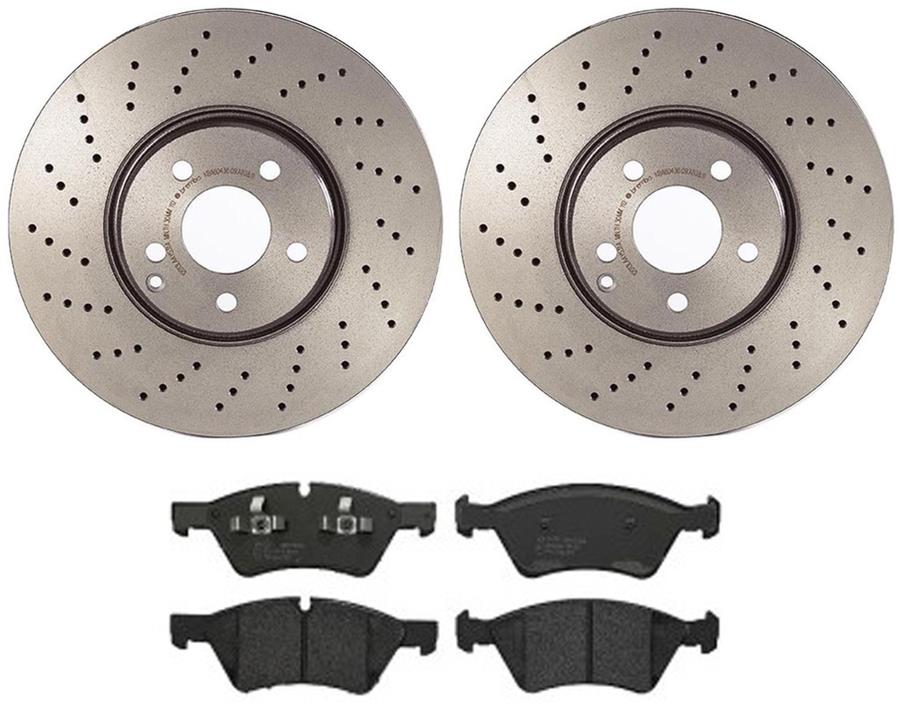 Brembo Disc Brake Pad and Rotor Kits KT04087